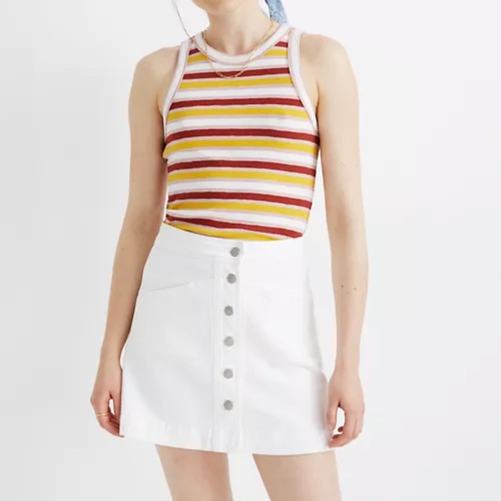 Madewell button down skirt